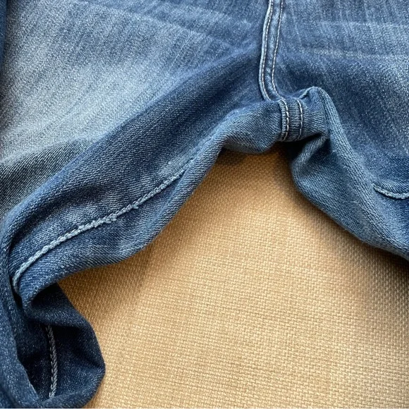 Seven Medium Blue Med Rise Whiskered Flared Jeans - Picture 9 of 16